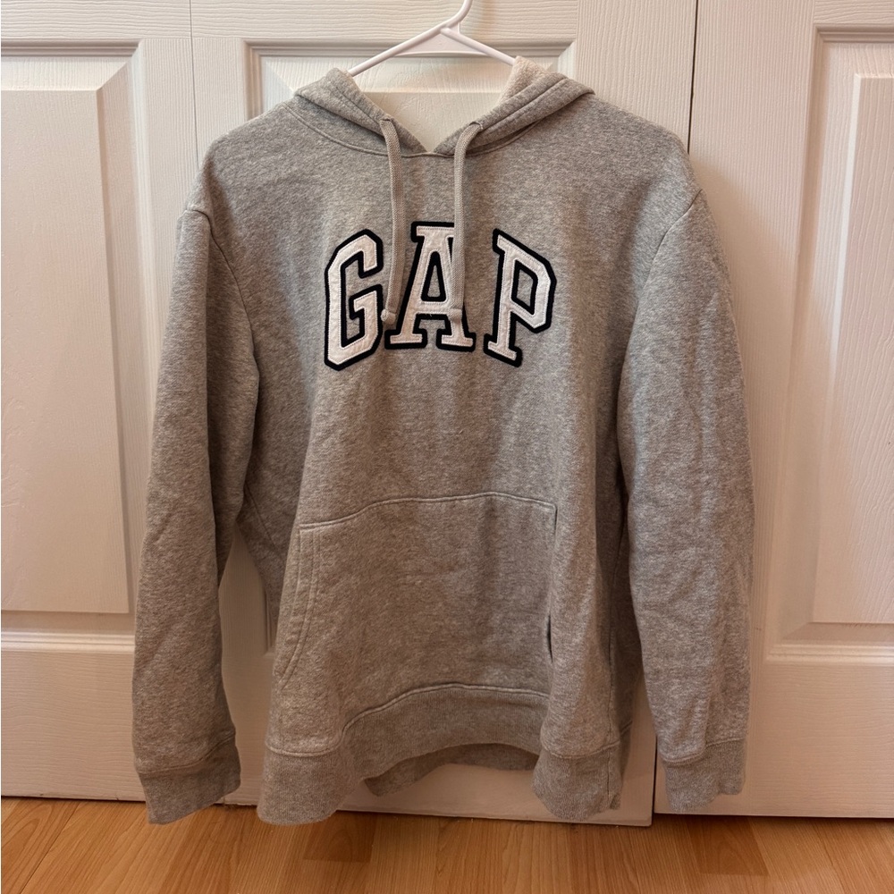 GAP Heather Gray Logo Hoodie